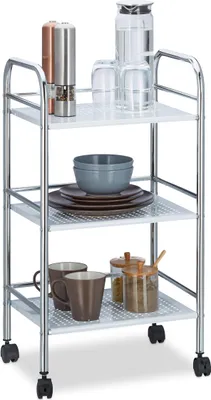Image de relaxdays 10021749_0 relaxdays Etagenwagen 40,5 x 31,0 cm bis 15,0 kg