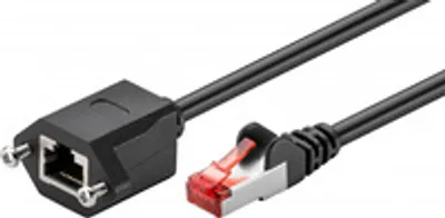 Produktbild von Microconnect STP601SEXT, 1 m, Cat6, F/UTP (FTP), RJ-45, RJ-45, Schwarz