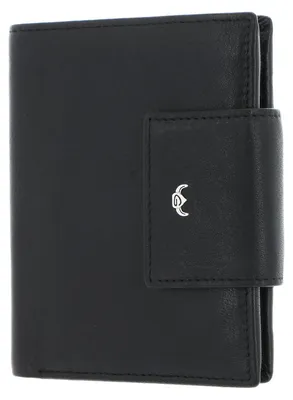 Productafbeelding van Golden Head Leer portemonnee Dublin RFID Protect Kombischeintasche mit Riegel 1238 Schwarz zwart