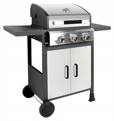 Immagine prodotto di Mirpol Brenner G3N Barbecue a gas con tre bruciatori da 3 kW