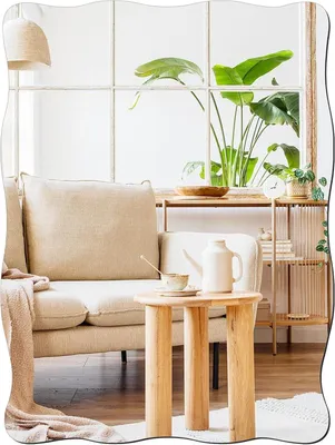 Imagen del producto de Espejo decorativo para pared, redondo, diámetro 50 cm