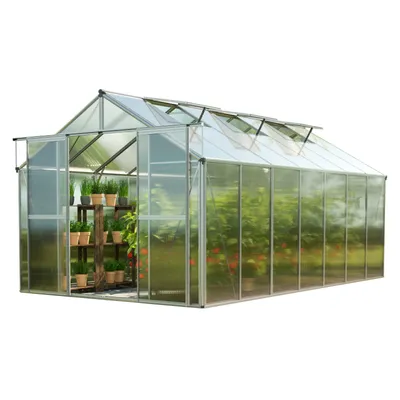 Produktbild von GFP Gewächshaus Topas 7 aus Alu 225x449 cm ca. 8 mm Doppelstegplatten formstabil & witterungsbeständig
