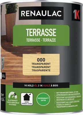 Produktbild von RENAULAC Terrassenöl seidenmatt transparent 2.5 l