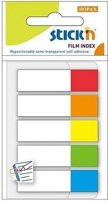 Produktbild von Stick'n Neon-Registermarker, 5 Farben, 100 Stück
