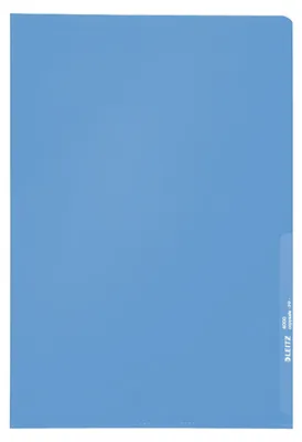 Produktbild von LEITZ Sichthülle Standard A4 PP genarbt blau 0,13 mm 100 Hüllen
