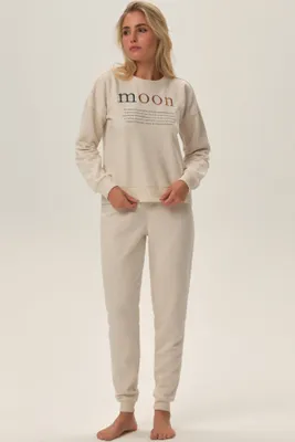 Obrázok produktu pre Dámsky homewear Fune - dlhý Béžová 2XL