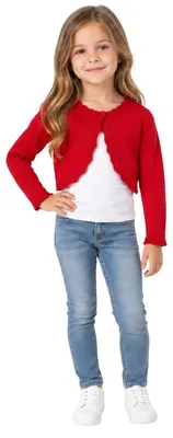 Produktbild von Kinder Bolero Mayoral Rot Baumwolle Strickjacke für Mädchen Festlich Elegant 122