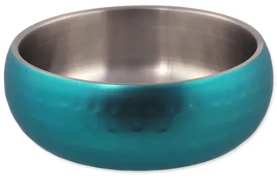 Obrázok produktu pre Miska Dog Fantasy s dvojitou stenou tyrkysová 12cm, 376ml