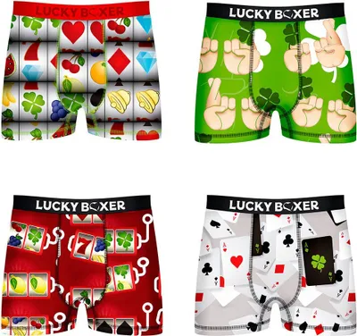 Image de Lucky Boxer Pk2345 Boxer 4 unités Multicolore L Homme Multicolore L