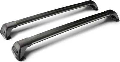 Image de Paire de barres de toit télescopiques noires mixtes en aluminium pour pilotes