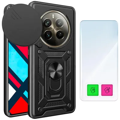 Obrázek produktu pro Ochranné pouzdro pro Realme 12+ 5G / 12 4G s tvrzeným sklem