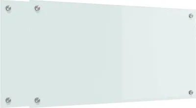 Obrázok produktu pre vidaXL Kuchynská zástena 2 ks Biela 80 x 40 cm Tvrdené sklo