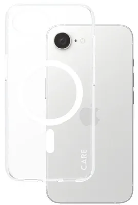 Productafbeelding van CARE by PanzerGlass Urban Combat Backcover hoesje voor iPhone 16e - Transparant / Wit