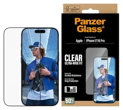 Image de PanzerGlass ® Protecteur d'écran iPhone 17 | iPhone 16 Pro | Ultra-Wide Fit w. EasyAligner