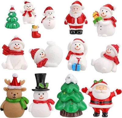 Image de Set de décorations de Noël, 14 pièces, ornements miniatures