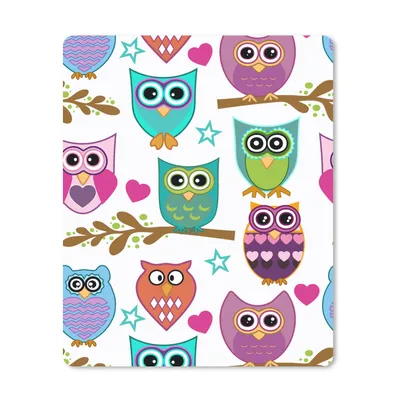 Produktbild von MuchoWow® Mauspad Mousepad Design - Eulen - Tiere 30x40 cm - Mousepads - Maus Mat - Pad - Mausunterlage - Mausmatten