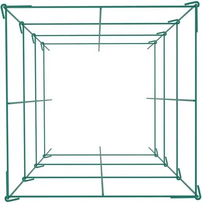 Immagine prodotto di 6 vasi per pomodori - 37 x 37 x 100 cm - PVC - Acciaio - Verde