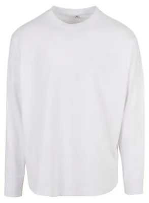 Image de Build Your Brand - T-shirt pour hommes/femmes unie à manches longues LT2073 (4XL) (blanc)
