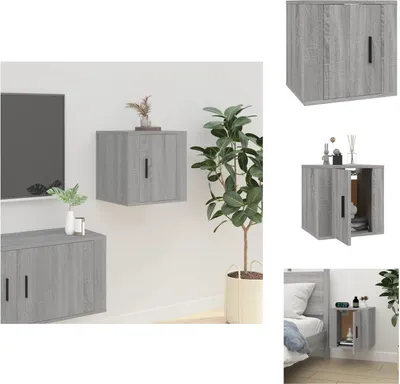 Immagine prodotto di vidaXL Mobile TV a parete grigio Sonoma 40x34,5x40 cm - Mobili TV
