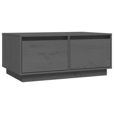 Produktbild von vidaXL Couchtisch Grau 80x50x35 cm Massivholz Kiefer