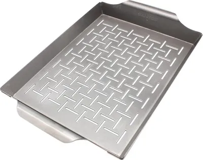 Produktbild von Gemüsekorb M / Grillpfanne Edelstahl, 33 x 22,4 cm