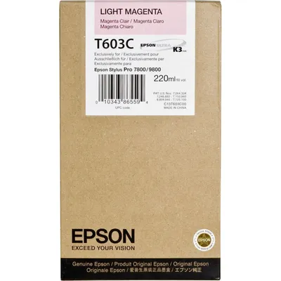 Produktbild von Epson Tintenpatrone light magenta T 603  220 ml     T 603C