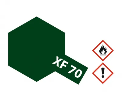 Produktbild von Tamiya Farbe XF-70 Dunkel Grün matt 10ml