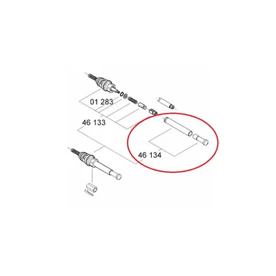 Produktbild von Grohe Chiara Umstellknopf für Einhand-Wannenbatterie chrom - 46134000