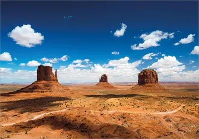 Produktbild von Wallario Poster - Monument Valley, Kunstdruck Größe: 70 x 100 cm
