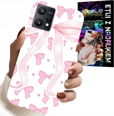 Zdjęcie produktu dla Etui Do Realme 9 5G - Różowe Wstazki Wstązka Modne Wzory Case