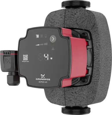 Image de Pompe de circulation à haut rendement Grundfos, ALPHA1 GO, 25-40, 180, 220-240 V, 9 H, DB0, 1 pièce.