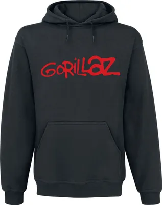 Produktbild von Gorillaz Kapuzenpullover Herren Logo schwarz M