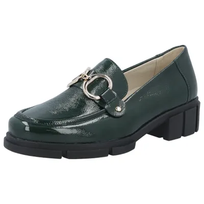 Zdjęcie produktu dla Casualowe sznurowane buty damskie w kolorze zielonym