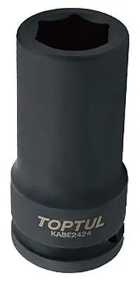 Produktbild von TOPTUL Kraft-Stecknuss KABE2426 90mm Chrom-Molybdänstahl 650g