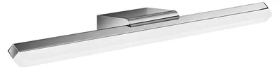 Image de Applique Led Murale Série 6330, Métal Chrome Poli, 14W 1540Lm, Lumière Naturelle 4000K, Design Moderne Pour Salle De Bain Et Miroir - Perenz