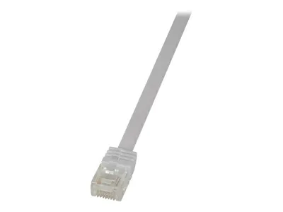 Immagine prodotto di Cavo patch piatto Logilink RJ45 U/UTP Cat6 7,50m bianco