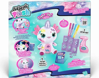 Zdjęcie produktu dla Canal Toys Airbrush Plush Axolotlcorn, Zabawkowy aksolotl, 6 lat(a)