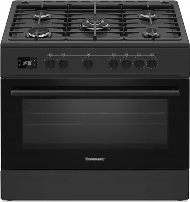 Obrázek produktu pro Ravanson KWGE-K90 Cheff Modern Black plynový a elektrický sporák černý