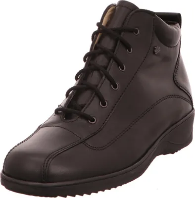 Produktbild von Finn Comfort, Aarau, Damen, Stiefel, Schwarz, Leder, NEU - Damenschuhe Bequeme Stiefel / Stiefeletten, Schwarz