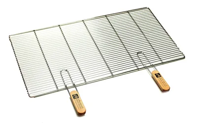 Image de Grilles de barbecue en acier inoxydable, différentes tailles, avec poignées