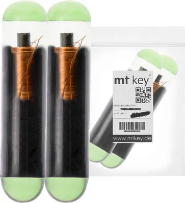 Produktbild von 2X Auto Schlüssel Transponder Wegfahrsperre MEGAMOS CRYPTO (Volkswagen) / Typ: ID48 / Material: Glas / programmierbar ("CAN" vorcodiert auf VW)