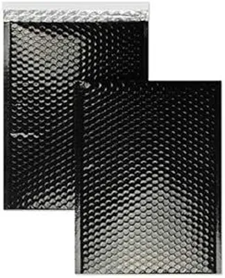 Produktbild von RESCH Versandtasche OfficeDepot Luftpolstertaschen 100Stk DIN E4 40x28cm Briefumschlag,gepolstert&selbstklebend schwarz Haftklebung mit Abziehstreifen