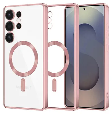 Obrázok produktu pre Techsuit Luxury Crystal MagSafe puzdro pre Samsung Galaxy S25 Ultra – ružové (Pink)