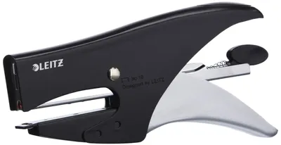 Produktbild von Leitz 55640094, 15 Blätter, Schwarz, Edelstahl, Metall, 80 g/m², 4,95 cm, Hinten
