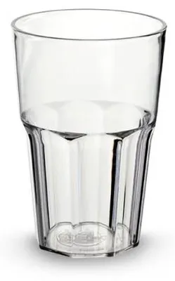 Produktbild von Becher, 380 ml - 6 Stück - Transparente Becher - Polycarbonat - Unzerbrechlich - Leicht - Kunststoffbecher