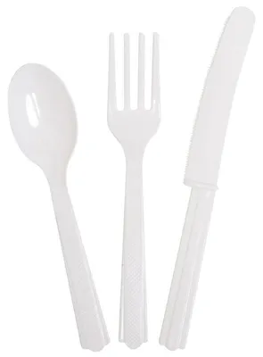 Produktbild von Weißes Besteckset Konstanz 18-teilig