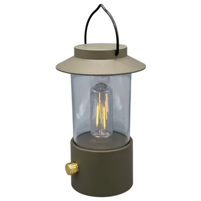 Produktbild von Coen Bakker Tischleuchte taupe usb dimmbar Kunststoff Filament LED warmweiß 11,5x24cm