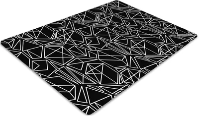 Produktbild von Stuhlunterlage Bürostuhlunterlage 120 cm x 90 cm Bodenmatte Bürostuhlunterlage - Geometrische Formen
