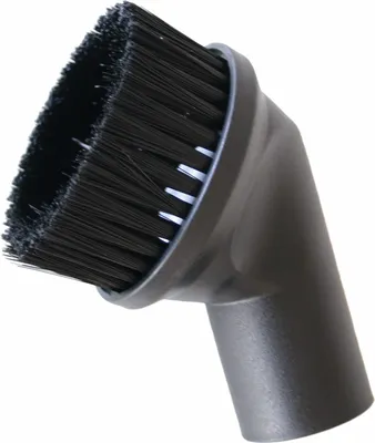 A close-up studio shot of a vacuum cleaner brush attachment.