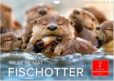 Produktbild von Wilde Heimat - Fischotter (Wandkalender 2026 DIN A4 quer), CALVENDO Monatskalender
